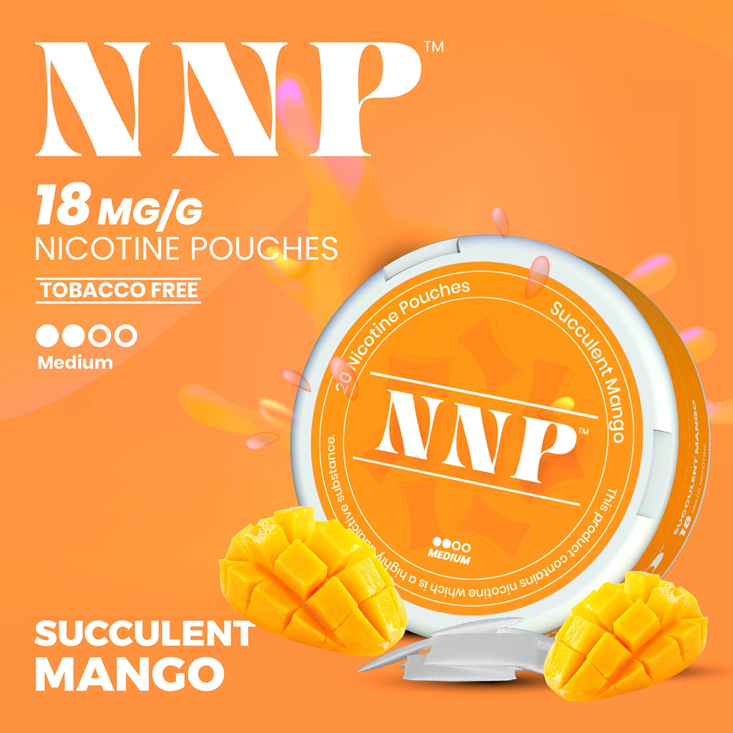 NNP™ Nicotine Pouches -SUCCULENT MANGO - 1PK